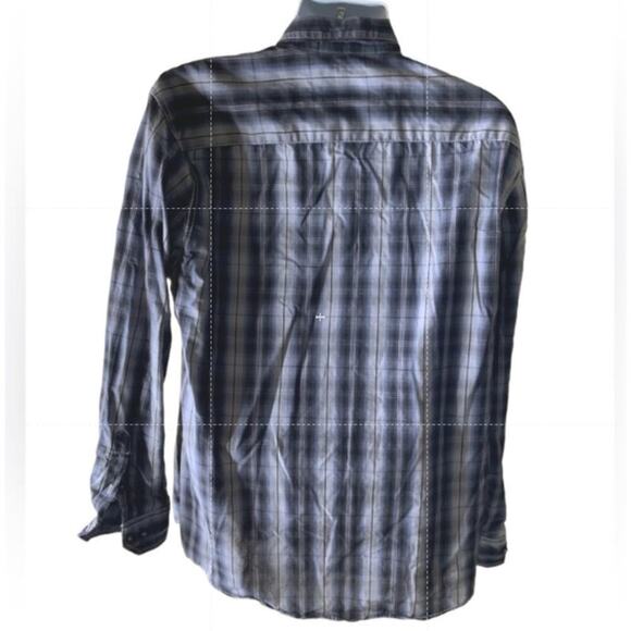 Michael Brandon Tartan Plaid Shirt Mens XL Long Sleeve Chest Pocket Button Up - Picture 4 of 7
